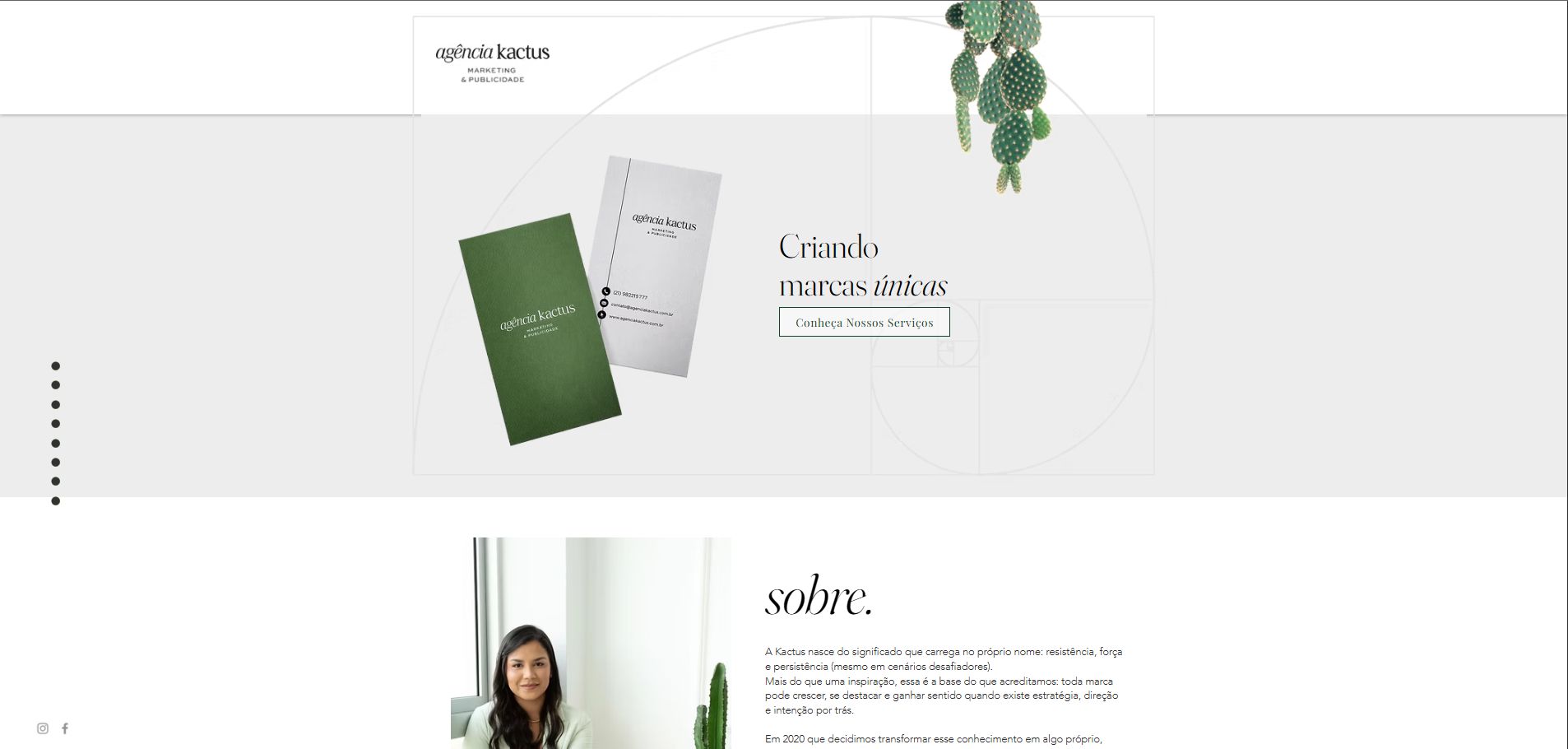 Site do projeto no computador